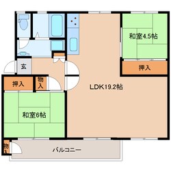 大和西大寺駅 徒歩5分 1階の物件間取画像